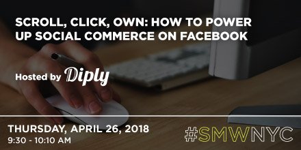 Where does social commerce fit into the overall marketing mix? Bookmark this #SMWNYC session from <a href="/Diply/">Diply</a> &amp; register today. bit.ly/2ppdRme