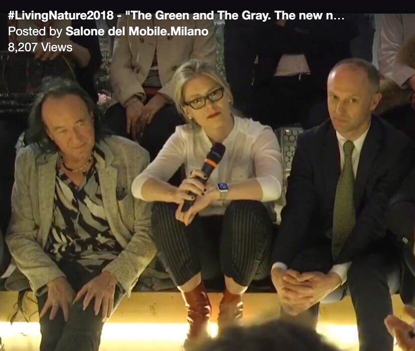 barbararomer's tweet photo. Such an honor to be on panel for Salone del Mobile with Carlo Ratti, Stefano Boeri and legendary Patrick Blanc (Green Walls + Vertical Gardens): “Nuove connessioni tra natura e design.” #salonedelmobile #carlorattiassociati #patrickblanc #milano #livingnature2018 https://t.co/SLDkmUgOTc