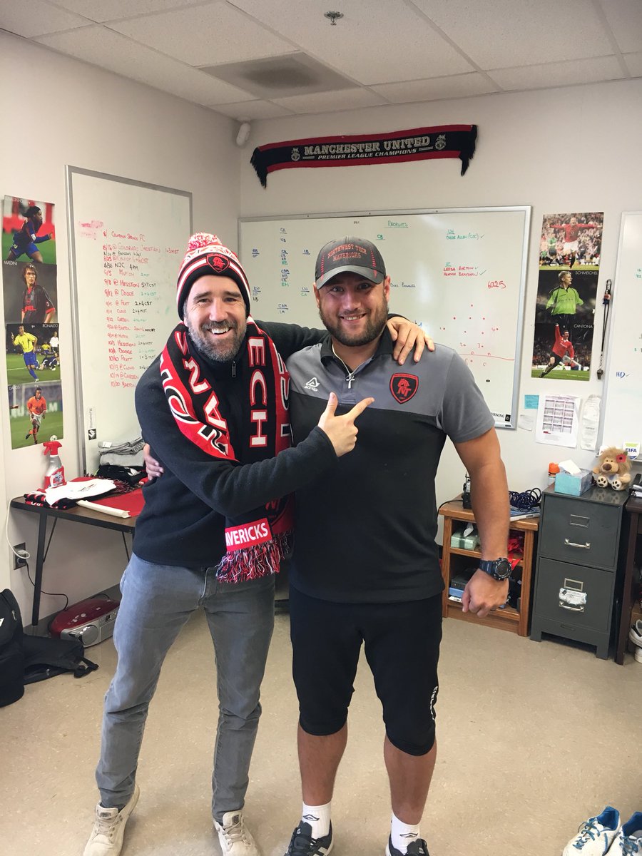 SonnyDalesandro's tweet photo. Twitter...did you think car trouble in western Kansas would keep me from finding some footy? Guess again! Got the full tour from @CoachRobbieNT of NW Kansas Tech. Great time! He heads up the most rapidly improving program in the country. Has players looking to play this summer... https://t.co/USBs8lx72B
