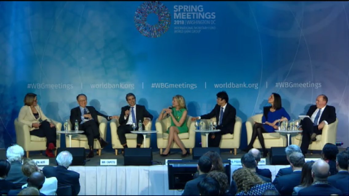 davovilchis's tweet photo. “Market Forces at Work: Institutional Investors and A Sustainable World” @JimYongKim @WorldBank #SpringMeetings last part of the discussion intense and challenging https://t.co/9aNBHWfMRk