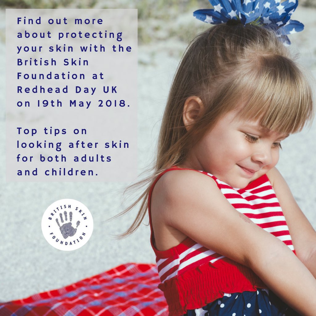 RedheadDay_UK's tweet photo. With exactly 1 month until Redhead Day UK, we want to tell you more about the day’s nominated charity @BSFcharity.
Aside from spreading word of their skin cancer research, they’ll be offering on-hand info on looking after your skin in the sun! https://t.co/O0toUDtP72 https://t.co/8NrsiYFGbl