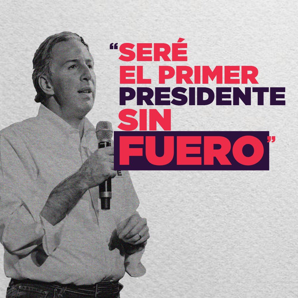 OnmpriNacional's tweet photo. L@s Legisladores han escuchado las voces y exigencias de l@s mexicanos. Por primera vez en la historia de nuestro país, ningún servidor público, tendrá FUERO. El único privilegio es y será el ser MEXICAN@, tal y como lo expresó @JoseAMeadeK. México #SinFuero https://t.co/MauElTBgtD