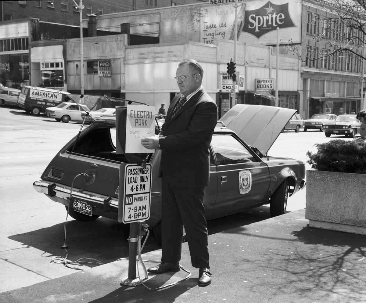 #TBT to 1973, when City Light modified an AMC Gremlin to be an electric car prototype. #ThrowbackThursday