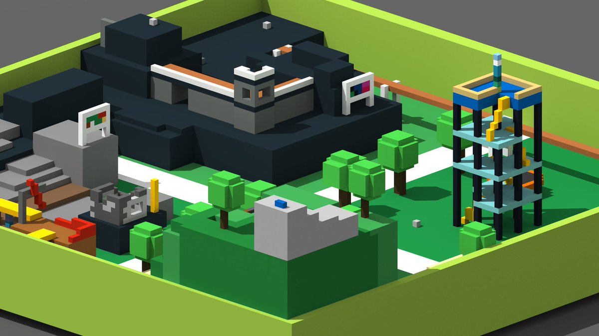 Younite On Twitter Remade Crossroads Entirely In Voxel Form From