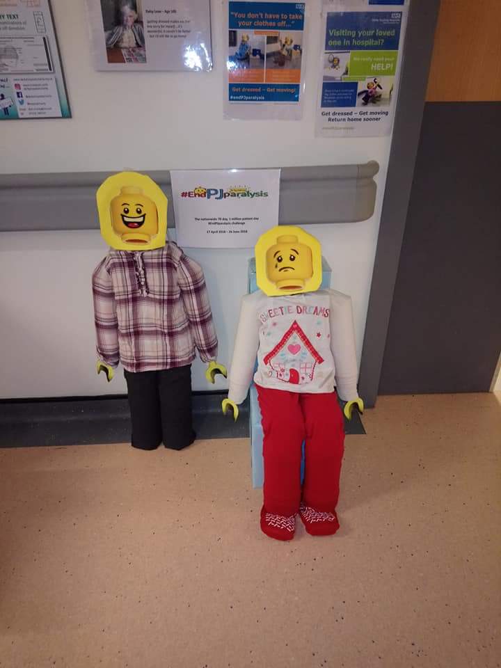 kats_xx's tweet photo. The team of ward 311 have produced displays to raise awareness of #pjparalysis upon the wards and are participating in the #70days challange. #DME @DerbyHospitals @CarrianneH1983 @Norfolk_chicken #Sharedgoverance https://t.co/yWCRUREe6j