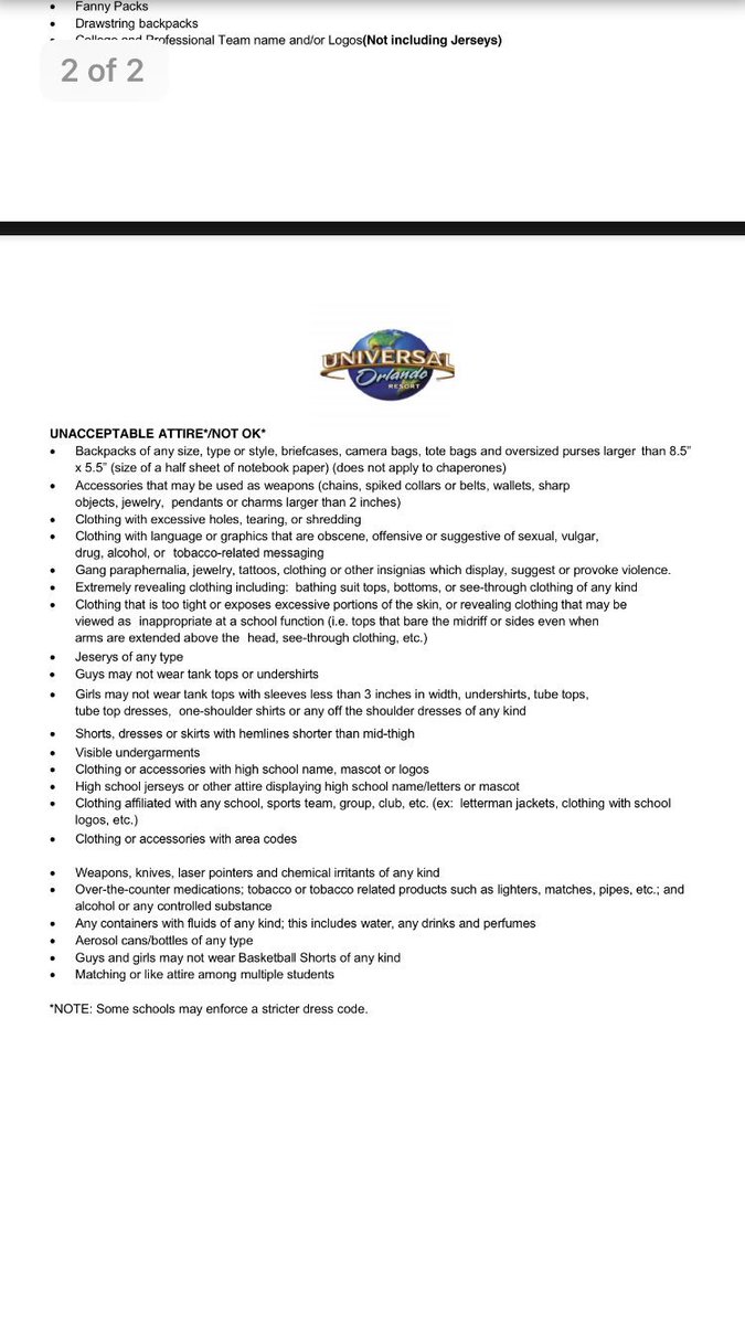 IBHSclassof2018's tweet image. Universal’s Grad bash dress code for those who are asking!