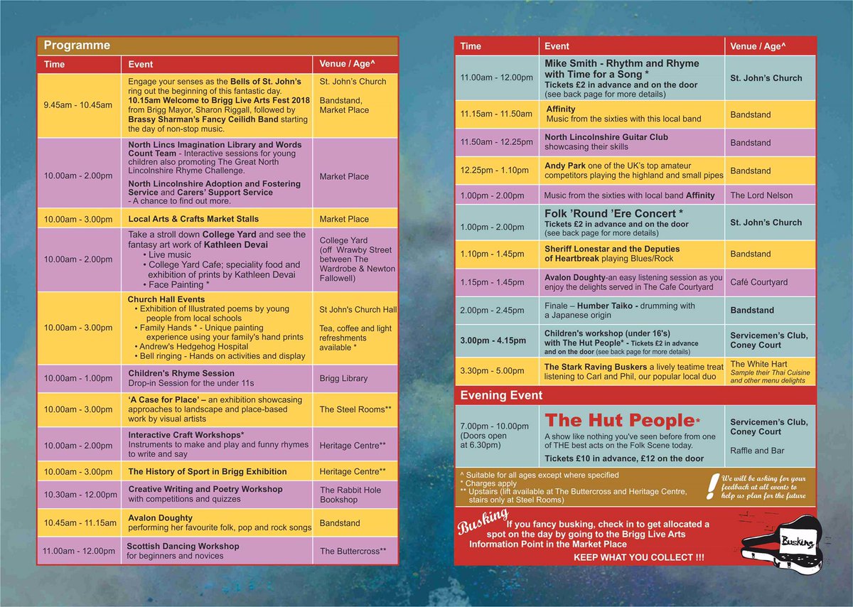 #livemusic #dance #family event #Brigg  check out the fantastic Brigg Live Arts Fest Programme May 12th. Hope to see you there.