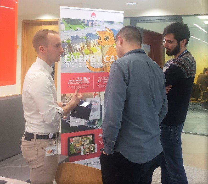 EnerGAware's tweet photo. 2 new Lunch&amp;Learn sessions last week in @edfenergy ! 😺 
To highlight the #seriousgame before the coming end of @EnerGAware 😿 https://t.co/4MjxBnx8TL