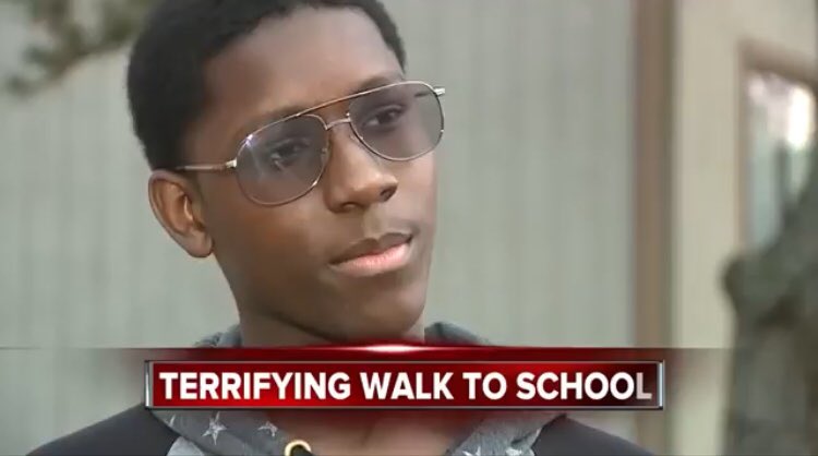 BLKSUCCESSNEWS's tweet photo. Brennan Walker, is a 14 year old student who missed the bus one morning and was shot at when he stopped by a white family’s house to ask for directions. Thankfully the young man wasn’t hit. https://t.co/TIyY0TLkqR