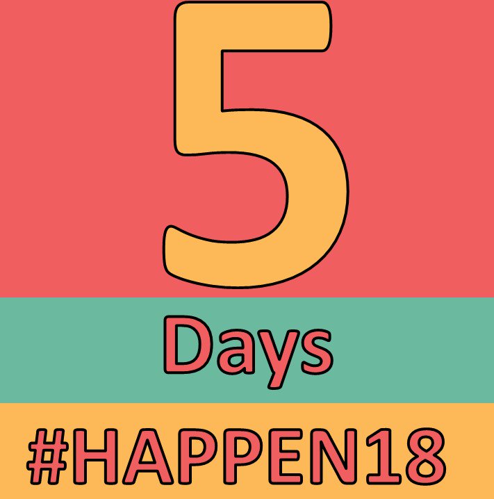 HAPPEN_Wales's tweet photo. 5 days until the HAPPEN Wales Conference 2018! #HAPPEN18 https://t.co/37Zjv1FfO3