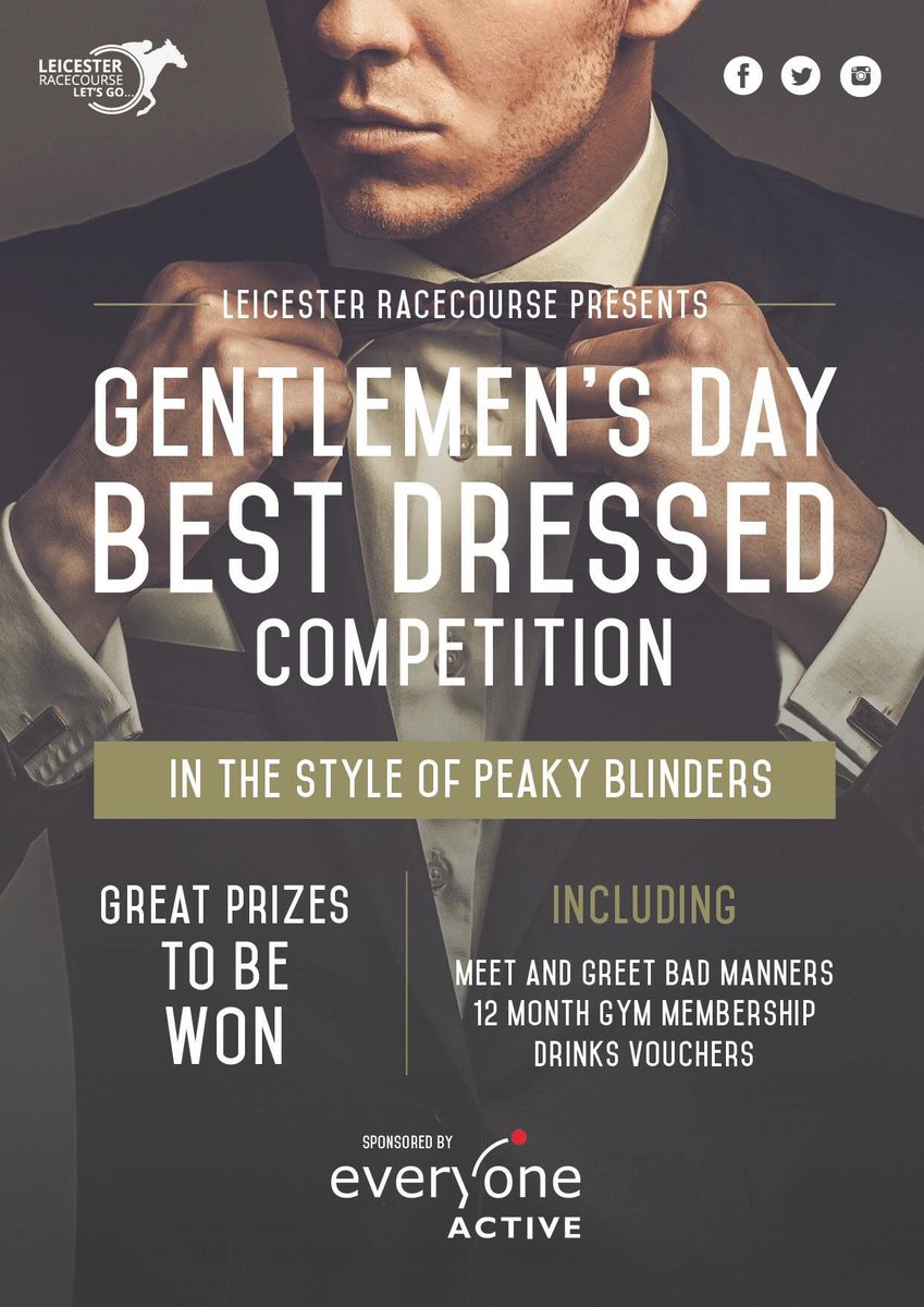 Brackonis's tweet photo. Bring out your inner Peaky Blinder @LeicesterRaces #gd18 https://t.co/PBgvzsx1Vi