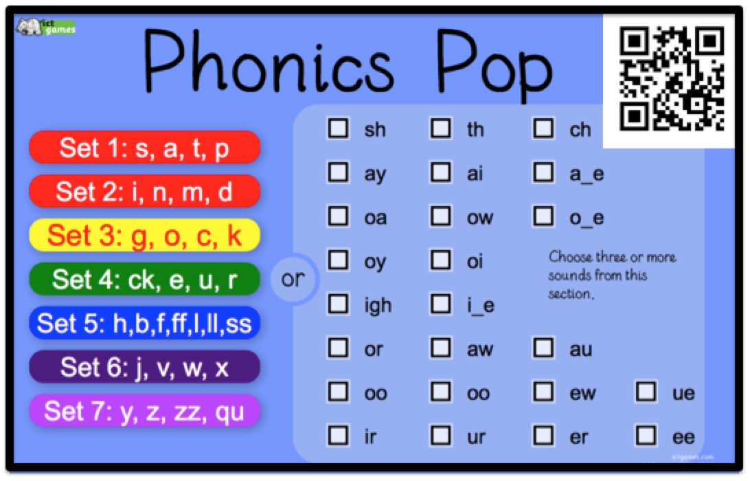 NBPSComputing's tweet photo. Great to see lots of ICTs being used @NewBrightonPS!  Some of the #FS2 children will be using Phonics Pop #ICTGames next week.  They will scan the code for easy access on the #iPads but you can play here too: https://t.co/opRs1vnS94 🙌🏻 #TabletFriendly #Computing #Wirral https://t.co/qcHCH8jh54