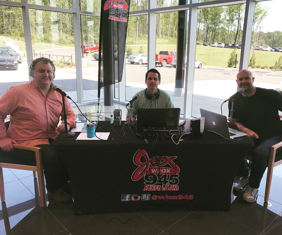 MBOBHM's tweet photo. Stop by or tune in to listen to the @3manfront live from 10-2pm today at our Irondale Campus. #WJOX #Birmingham #sports #MBBHM #MercedesBenz https://t.co/AOrVvy8ntF