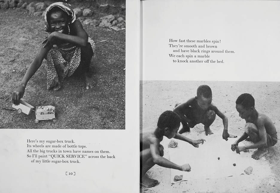 formmofra's tweet photo. Page from the 1962 #prosepoem &amp; photo book #PlaytimeInAfrica by #EfuaSutherland &amp; W. Bell. Ahead of its time then, still astonishingly relevant for today #ThrowbackThursday #tbt #play #ECD https://t.co/94Ayczoo7J