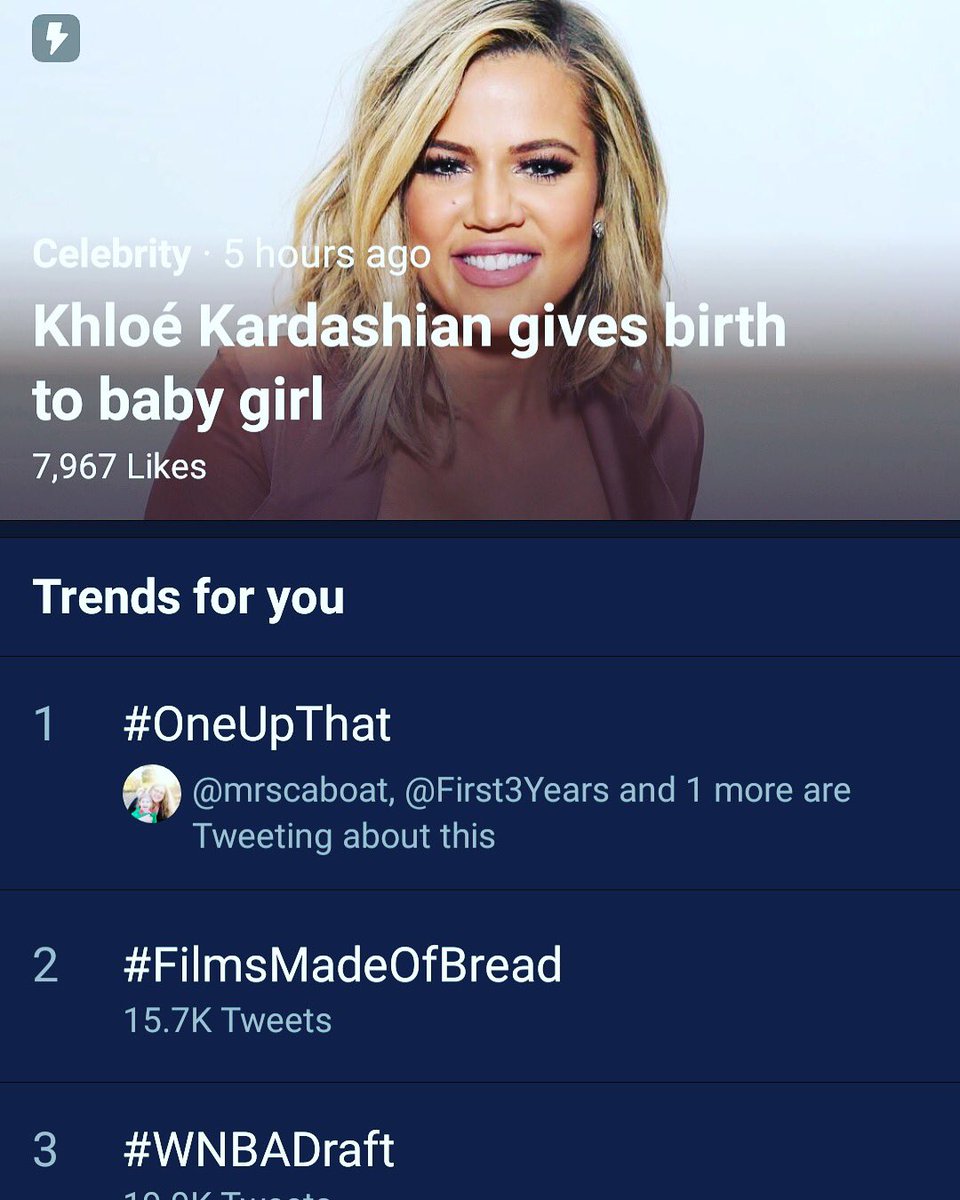 jenhsampson's tweet photo. #TBT to @uwgroundfloor’s OneUp the Pitch—when #OneUpThat was trending #1 in #Dallas. Do you see it? We’re right there underneath the birth of Kloe Kardashian’s baby girl. And just above #FilmsMadeOfBread. 👌🏻 https://t.co/onNsdnBOr2