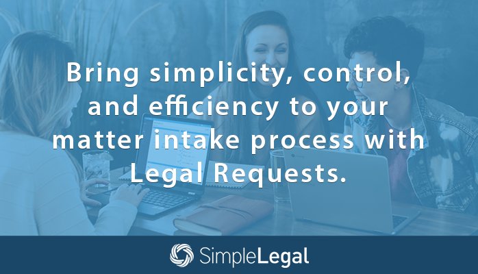 simple_legal's tweet photo. Stop managing requests for legal work via paper forms, email & spreadsheets. SimpleLegal’s new Legal Requests feature automates and centralizes requests from all departments, making it easy to track associated spend and effort. #LegalRequests
https://t.co/mK3hm3wfaJ https://t.co/XyNhdn1hwW