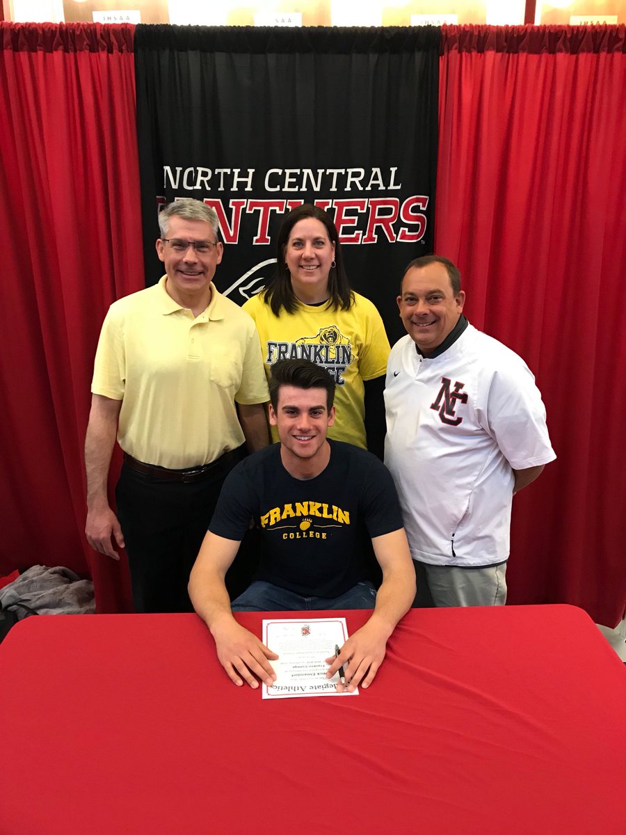 NCPANTHERBB's tweet photo. Congratulations to Nick Elemendorf at his signing day as he commits to further  his academic and athletic success at Franklin College. https://t.co/MjlR57yGsC