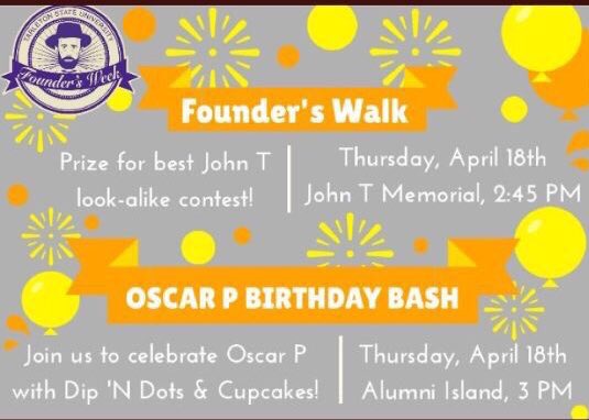PlowboysTSU's tweet photo. Y’all make sure to be at both events today! Founders week is almost over and you don’t want to miss a thing! Also it’s Oscar Ps Birthday Bash who wouldn’t want to be there!? #BleedPurple https://t.co/hyqGnuCqvU