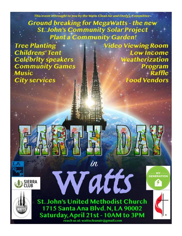 AIRECoalition's tweet photo. In anticipation of #EarthDay, @RePower_LA wants to highlight upcoming events our partners are hosting this Saturday 4/21! Earth Day in Watts is hosted by Watts Clean Air &amp; Energy Committee, and @PB__Community is hosting an Earth Day Clean Up. Hope to see you there! https://t.co/XZSGt7EDMe