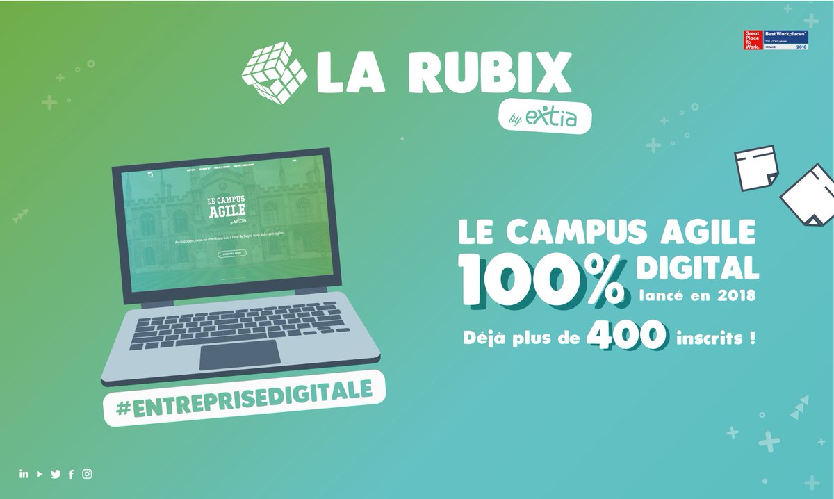 Extia_conseil's tweet photo. Connaissez-vous notre Campus Agile ? L'objectif ? Partager notre vision de l'agilité à tous nos #Extiens afin de se former et développer leurs compétences sur le sujet à tout moments. Bonne nouvelle, l'accès est ouvert à tous, foncez y faire un tour https://t.co/F4soVCdAdc 😉 https://t.co/1Nz2M9Eppi
