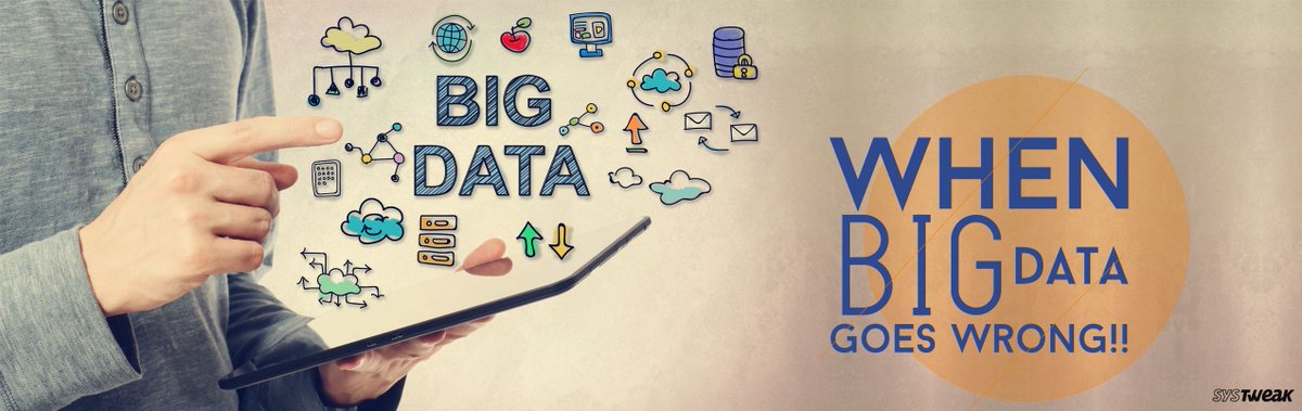 systweak's tweet photo. What Could Possibly Go Wrong With Big Data? https://t.co/X8bZQz1ENT #BigData #MachineLearning #Algorithm #IoT #CloudComputing #GhostData #StatisticalOverfitting #analyticalprocess https://t.co/ACP5bVeIJI