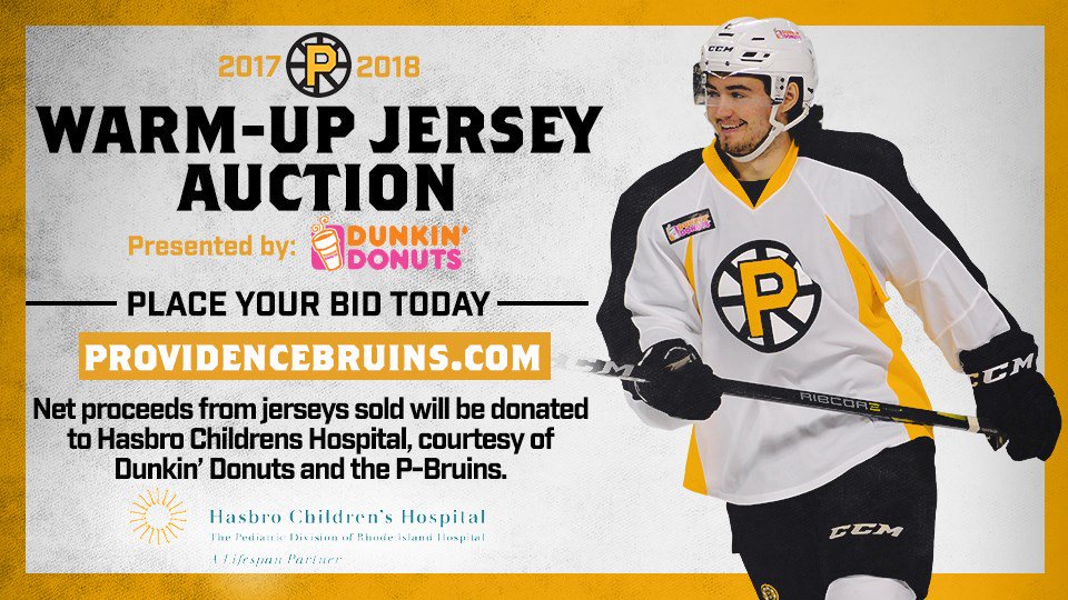 providence bruins jersey auction