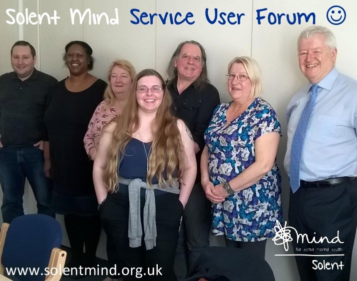 SolentMind's tweet photo. We had a busy #ServiceUserForum meeting today, talking about strategies, Solent Mind membership and events. Would you like to join our group and help shape how we work? https://t.co/ohZG1hI9MC https://t.co/eIA75aK2EX
