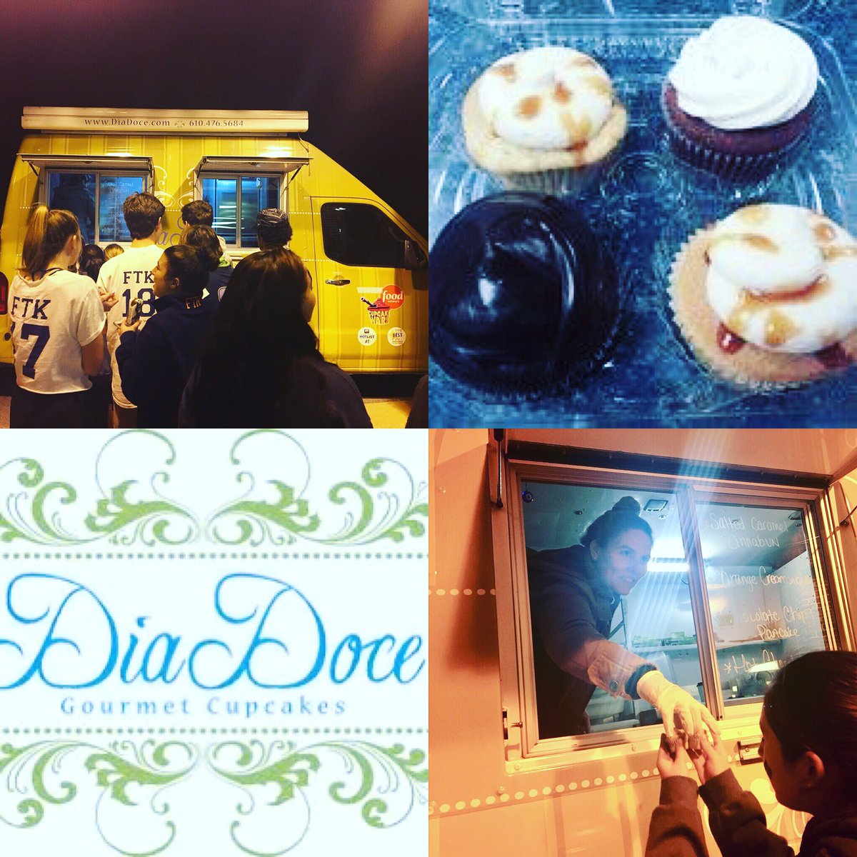 FaithDilworth's tweet photo. Thanks Thais at @DiaDoce for the generous donation to UTHON, and for bringing the cupcake truck out at 5am for breakfast cupcakes! The students were raving about the Salted Caramel Cinnabon, Orange Juice, Hot Chocolate and Chocolate Chip Pancake flavors! #uthon #uthon2018 #ftk https://t.co/T9VSaQfzO8