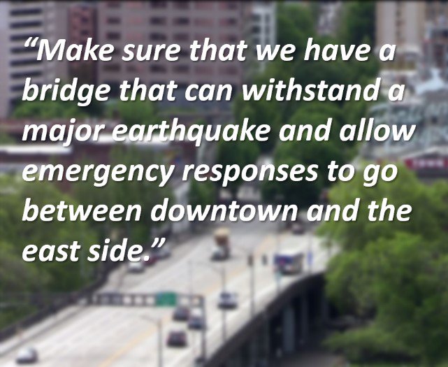 MultCoBridges's tweet photo. What do you think we should consider as we finalize options to make the Burnside Bridge earthquake ready? Learn more and share your thoughts at: https://t.co/KmQ6ltTaLo
#ReadyBurnside https://t.co/dCBViyKAjs
