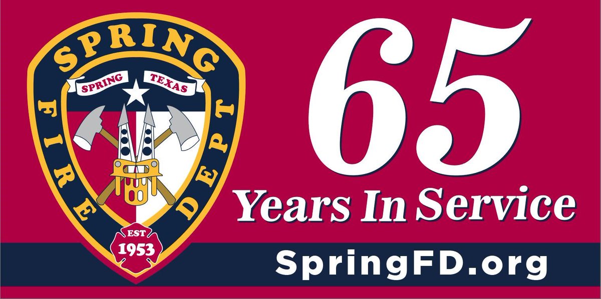 Springfdtx's tweet image. Show how #SpringFireProud you are by joining the #SpringFireFamily on Sunday, April 29 from 1p-4p at Fire Station 71 (just east of I-45 on Louetta) for a Family Fun Day to celebrate @Springfdtx 65 years in service. #SpringProud #SpringTX