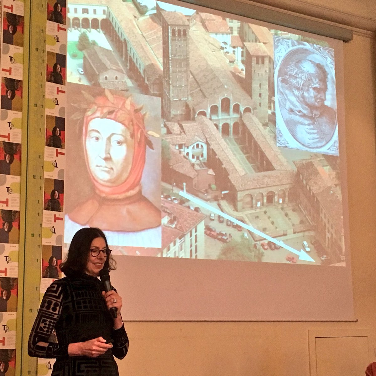 PulpJournal's tweet photo. Ginette Caron speaking at the #Pulp13 launch in Milan. #Benetton #Canada #Italy #GraphicDesign https://t.co/g7OFqAloYk