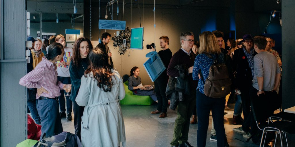 ConsciDigital's tweet photo. Here's us all celebrating the opening night of #FocusInside There's plenty of workshops & discussion to come incl. #dance #meditation #storytelling #Yoga plus much, much more. Check out the full program for the rest of the week here >>> https://t.co/3jTwcbd3FQ #MyChurchStreet https://t.co/yBgn9xxkck
