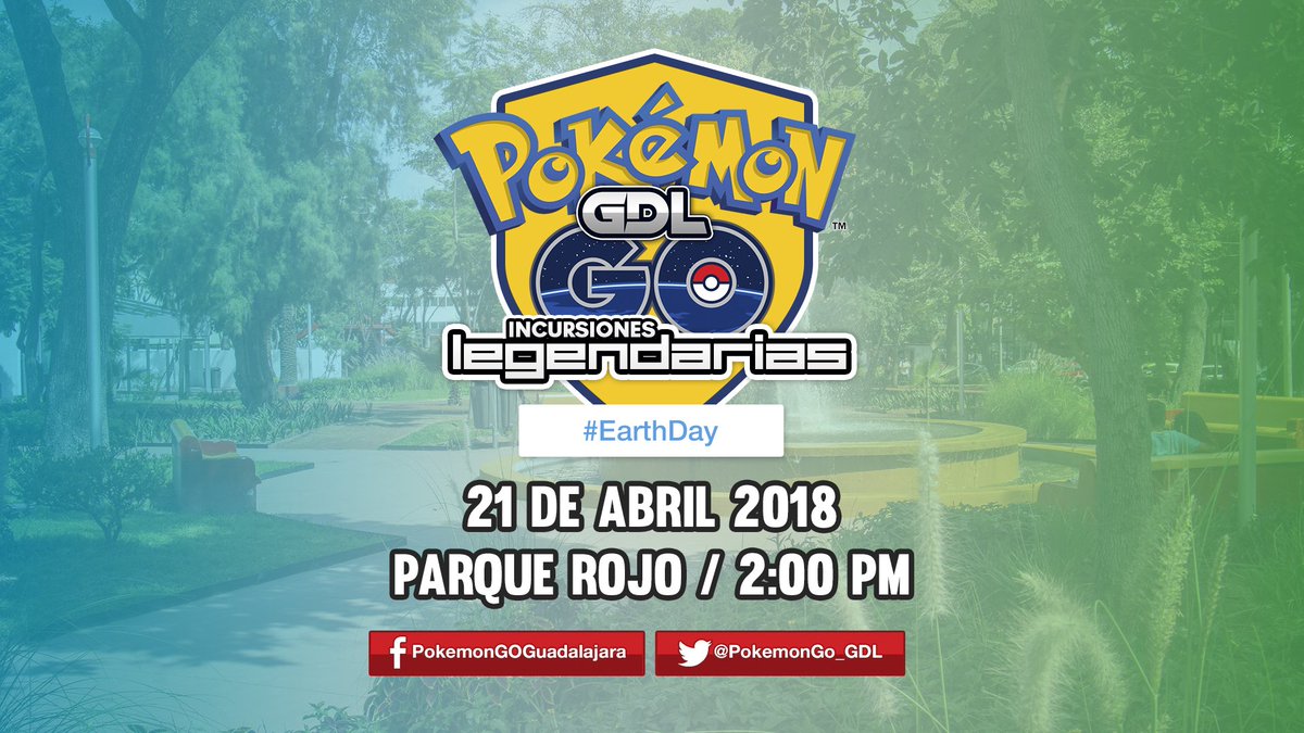 PokemonGo_GDL's tweet photo. Únete a nuestro evento para Limpiar Guadalajara este próximo sábado 21 de abril 2018 en alusión al #DiaDeLaTierra 🌎 en nuestras #IncursionesLegendarias https://t.co/PwkwA96lel ¡Limpia y gana! 🤲 #PokémonGo #GDL https://t.co/FcGY9vKnPY