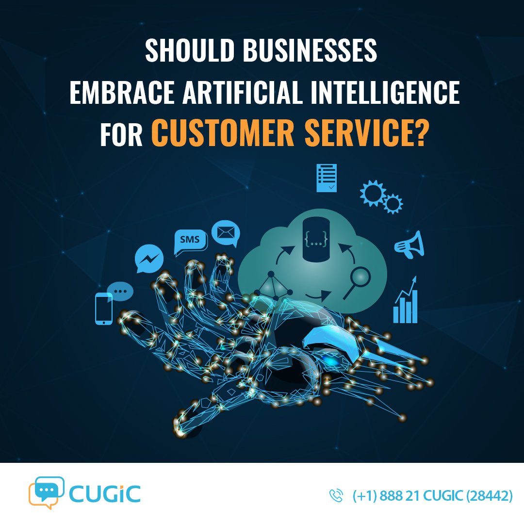 Cugic_Official's tweet photo. Read the benefits and limitations of inducing artificial intelligence into customer service: https://t.co/mlTmFdFvEf

#CustomerService #CustomerSupport #Technology #ArtificialIntelligence https://t.co/71wYksvV7A