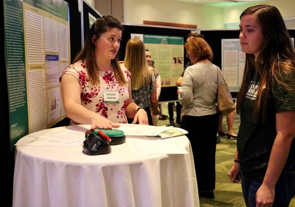 educationUSF's tweet photo. #USF #education students are presenting their research at the 2018 Undergraduate Research Conference! Stay tuned for more posts featuring their work today. #OURusf @USFResearch https://t.co/V6B8yYDYNX