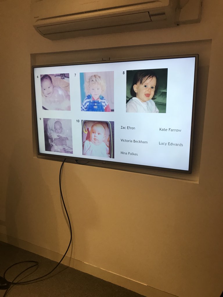 everywomanUK's tweet photo. We’re playing Guess The Baby at the everywoman office for @KatieTath Baby Shower 👶🏻🍼🎉 https://t.co/pZV1xywXBY