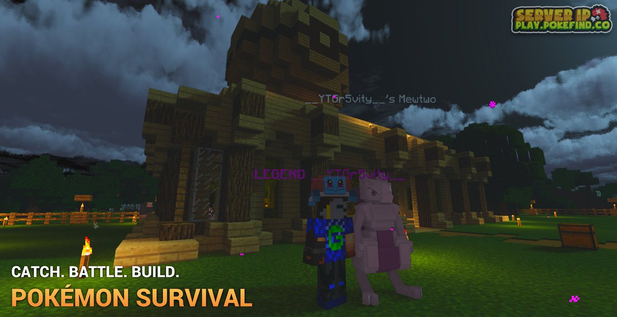 Pokefind Our New Gamemode Is Now Out Pokemon Survival You Can Now Play Minecraft Survival With Pokemon No Mods Needed Server Ip T Co Klobjjdgp0 T Co Nqozt6zeba