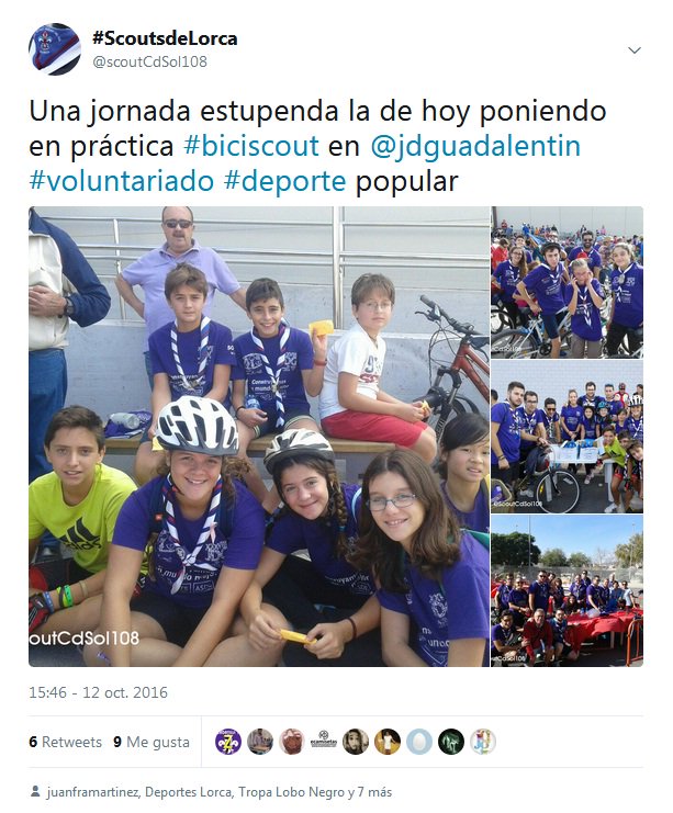   #DiaMundialDeLaBicicleta   #Biciscout ,desde 2014 ,108   #Lorca.O como el orgullo de abrir y cerrar los  @jdguadalentin donde la clausura se hace en bici además de conocer nuestros scouts decenas de pruebas gracias a  @juanframartinez. En 2018 igual con  @juanmibayonas  @DeportesLorca