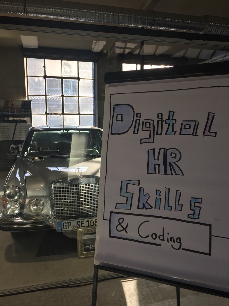 LisaChrist8's tweet photo. What a day 2x 90 min Workshops on #DigitalHR with my great colleagues from @HelloCodeCamp @hypscher @jonaspiela and our HR leaders of #DaimlerHRconference #Daimler #HRconference #HRevolution https://t.co/5VTGS7IwH6