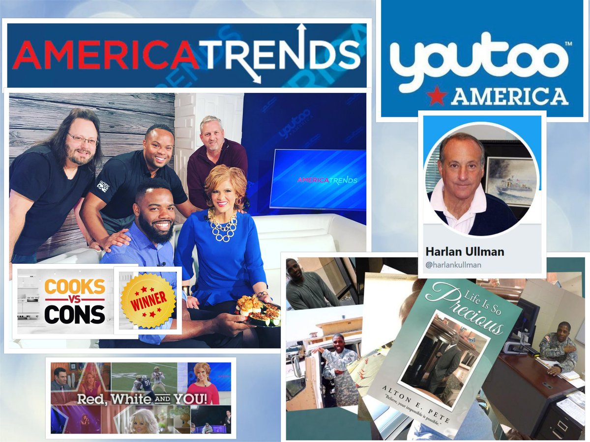 AimeeFuller's tweet image. THANK YOU for coming on @AmericaTrendsTV @YoutooAmerica! @FoodNetwork #CooksVSCons #realityshowwinner TJ Reddick who took us #behindthescenes; Author of #LifeIsSoPrecious #WarVet @Altonepete on #PTSD; &amp;amp; @harlankullman on #Syria #NorthKorea - ALL #VETS #ThankYouForYourService