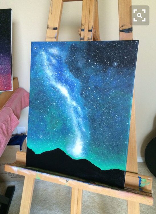 ProjectVivid's tweet photo. “You’re a sky full of stars” ✨✨ Acrylic painting by Raesha #arthelps #arttherapy #thevividproject #stars #AutismAwareness https://t.co/ccfwoaIJTe