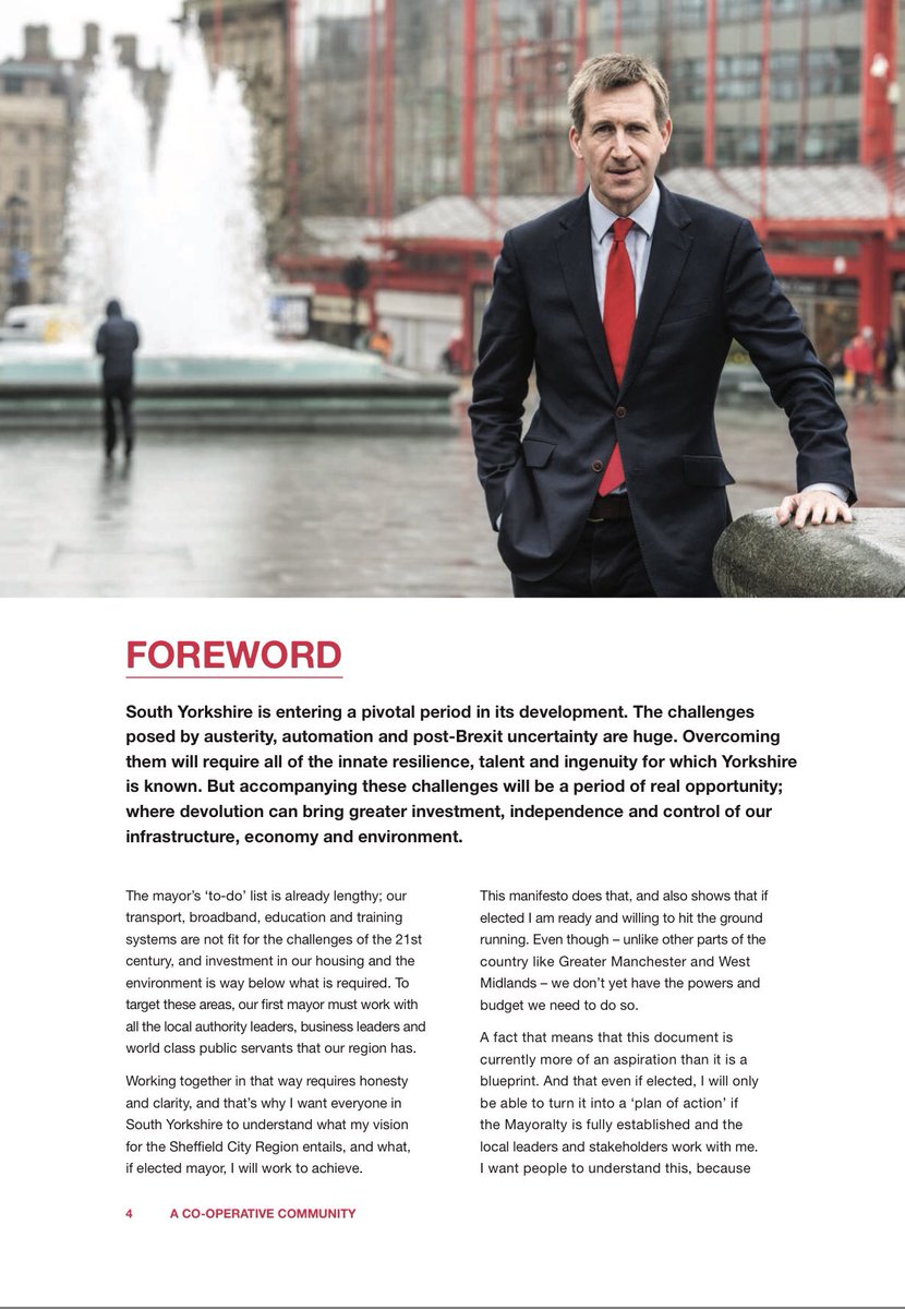 DanJarvisMBE's tweet photo. We need a mayor in South #Yorkshire with the vision to lead us forward. Here’s my manifesto which shows how we should work together to improve the lives of people in #Barnsley #Doncaster #Rotherham & #Sheffield. 🌹@UKLabour
https://t.co/cLNEEnHPjs https://t.co/jMH8ywf47o