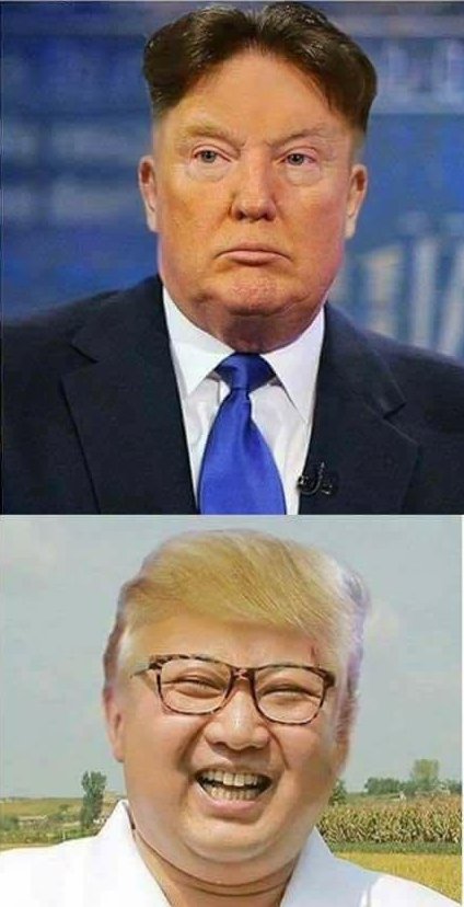 Ujander's tweet image. Trump works out a trade deal with Kim Jong Un