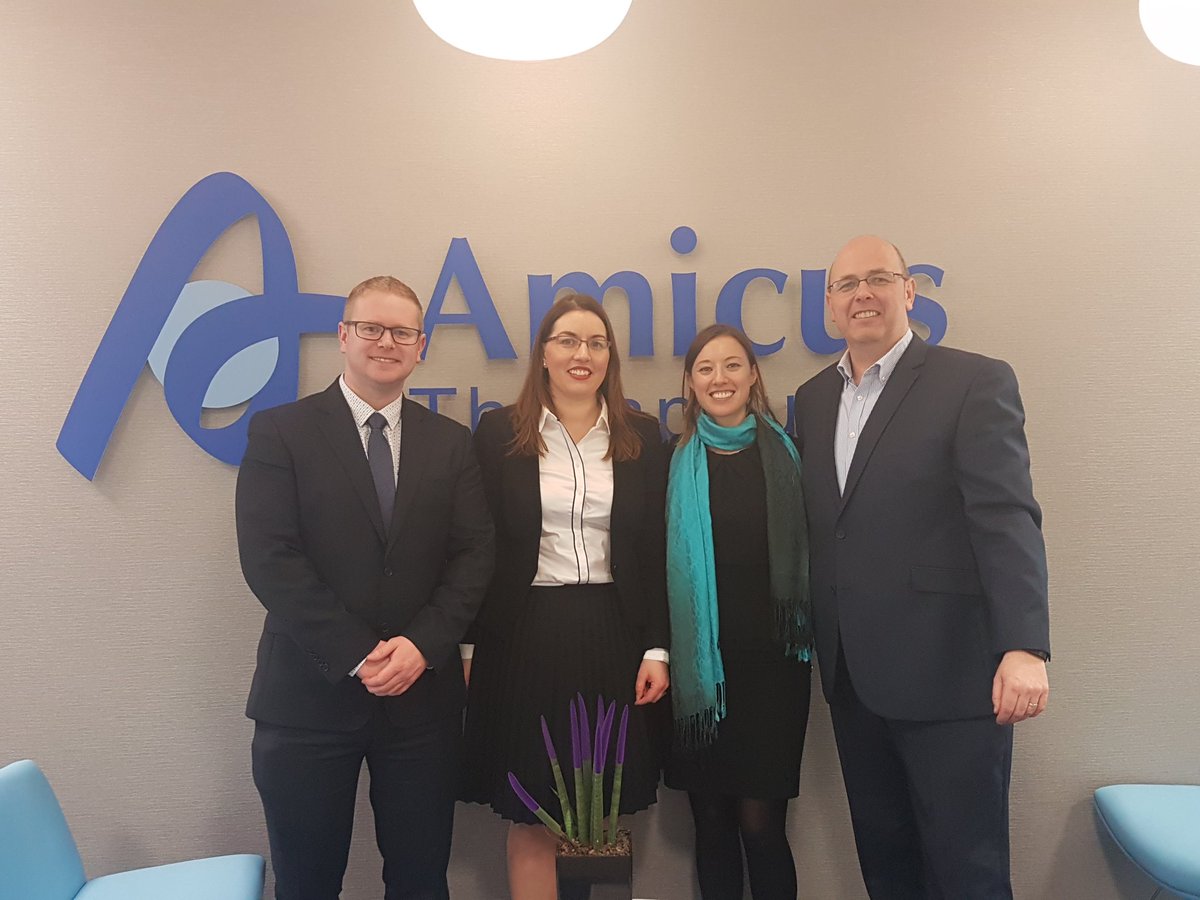 SavingDylan_com's tweet photo. Alan Finglas gave a presentation to Amicus Therapeutics at a recent 'Lunch &amp; Learn' session in London. It was great to meet &amp; give an overview of some of the MSD research we are pursuing. Thank you to  Garreth &amp; all at Amicus for the very warm welcome. @amicusrx1 #SavingDylan https://t.co/HSZDRH4QKo