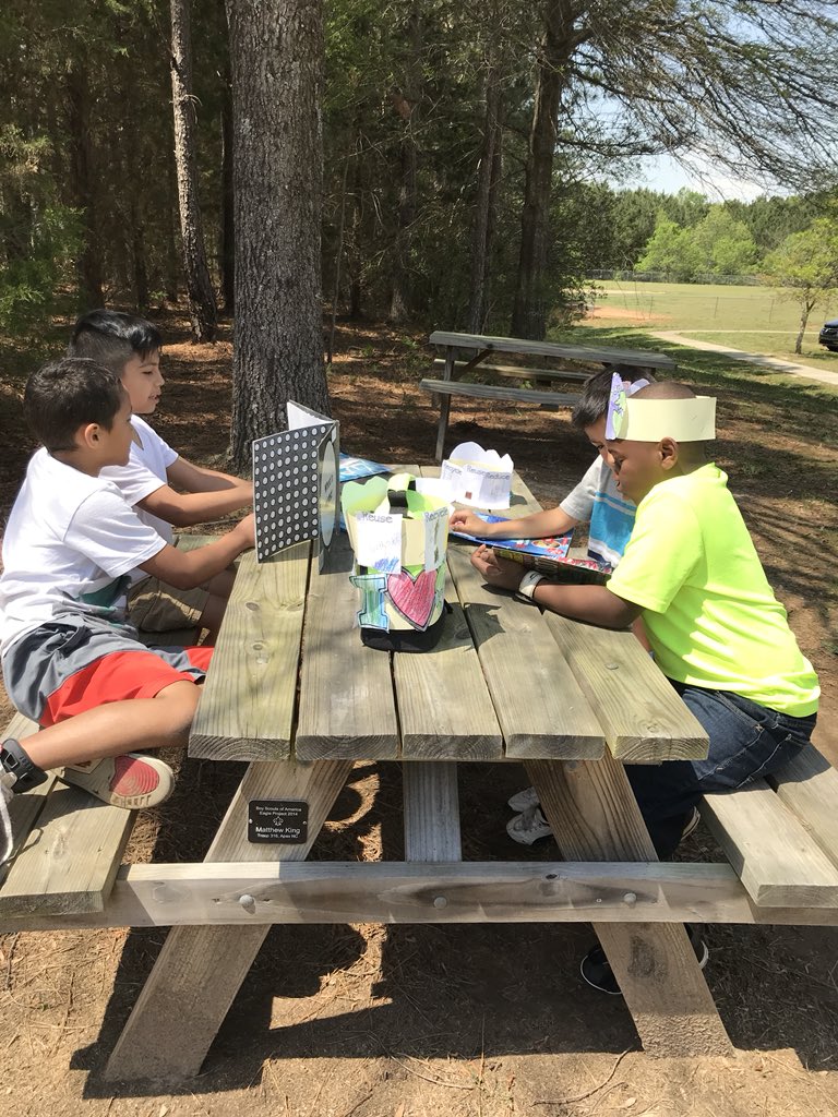 Enjoying this beautiful spring weather! #buddyreading #weareyatesmill #ymesrocks