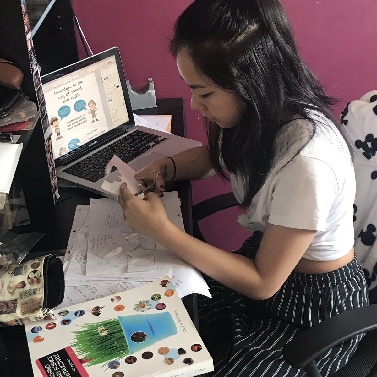 Working on creating my EDST science book! #ACUedu_p