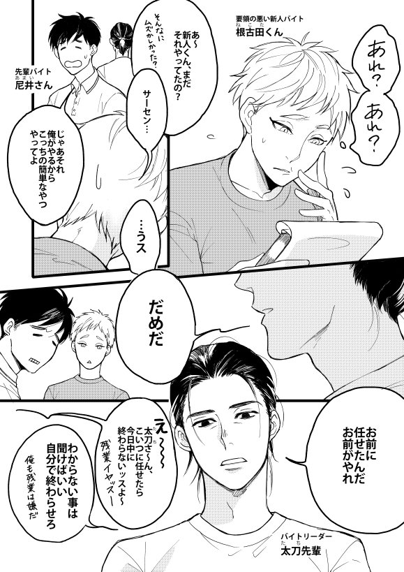 オリジナルビーエル「根古田くんと太刀先輩:1」※2があるかはわからない 