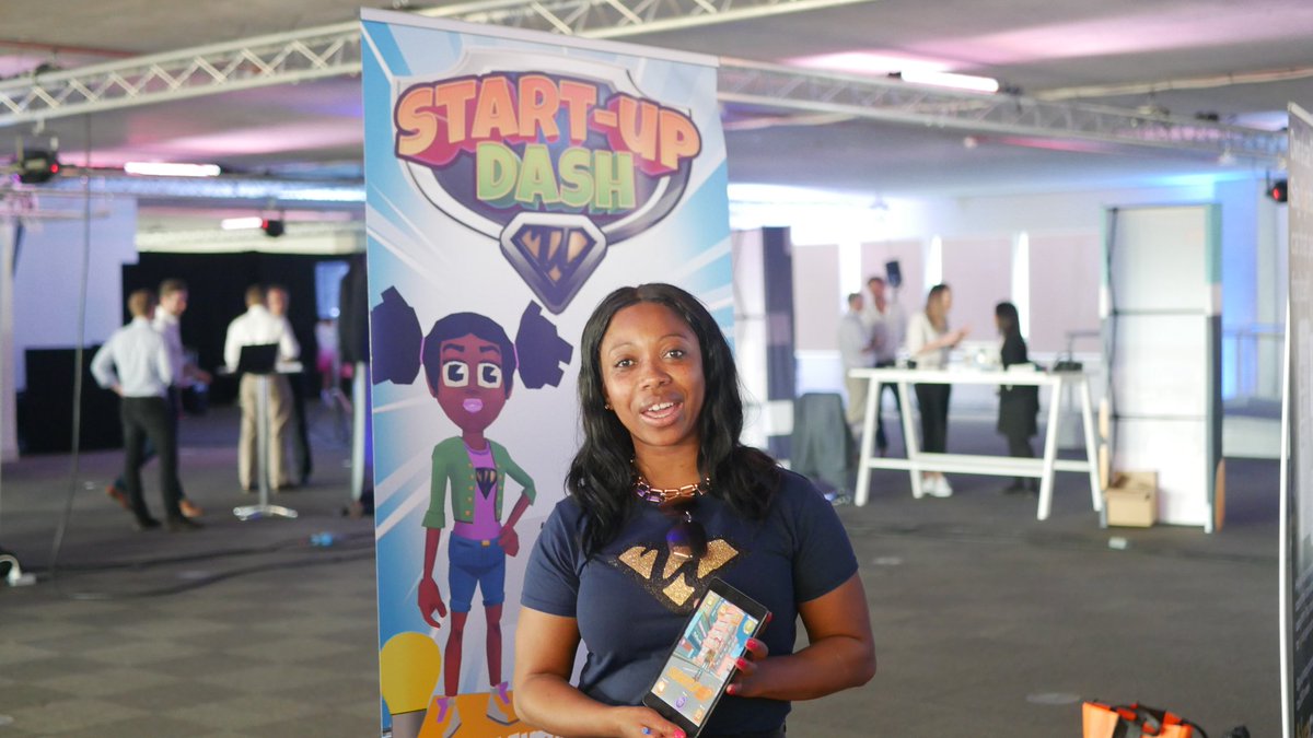 UKBlackTech's tweet photo. Look who we bumped into @startupdashgame a mobile app to help kids learn blockchain &amp; entrepreneurship.

Big shout out to the founder @theultrapreneur - @Ultra_Education 

#TLA5 #FacesLikeMe https://t.co/v5SZxENwvk