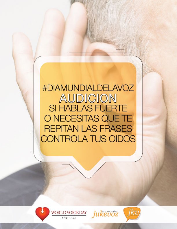 jukevoz's tweet photo. #DMV2018 | Tips de la Voz 06. Audición. Enterate más, siguiendo el link. #LaVozesNoticia #WorldVoiceDay #TodaLaVidaConVoz https://t.co/Drab4IROih https://t.co/Ando2MaLNd