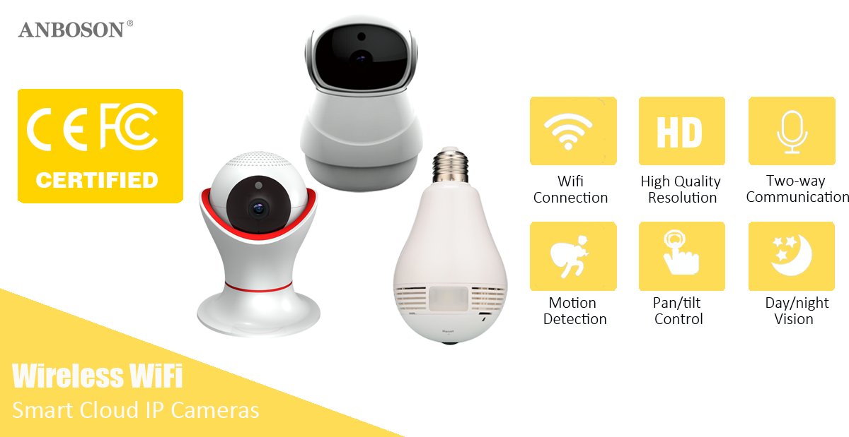 We are pleased to be told recently that our wireless remote security cameras are successfully certified with CE and FCC marks. Learn more:  en.anboson.com/news_detail/ne…